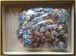 Image of the puzzle 1000, Schmidt, Italian Cafe, Thomas Kinkade, Complete, Picture of the bag