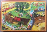 Image of the puzzle 2x126, Ravensburger, Busy Children, by Ali Mitgutsch, Complete, Picture of the back