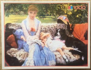 Image of the puzzle 1000, MB, Quiet, James Tissot, Complete, Picture of the box