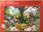 Image of the puzzle 1000, Jumbo, Oasis in the Jungle, by Chris Hiett, Complete, Picture of the box