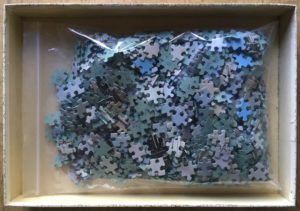 Image of the puzzle 1000, Jumbo, Topsail Schooner, Complete, Picture of the bag