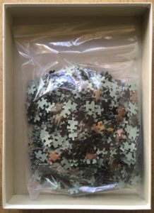 Image of the puzzle 1000, Schmidt, Girl with Horse, by Joy Caros, Complete, Picture of the bag