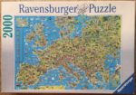 Image of the puzzle 2000, Ravensburger, Illustrated Map of Europe, by Dino Kalogjera, Incomplete, Picture of the box