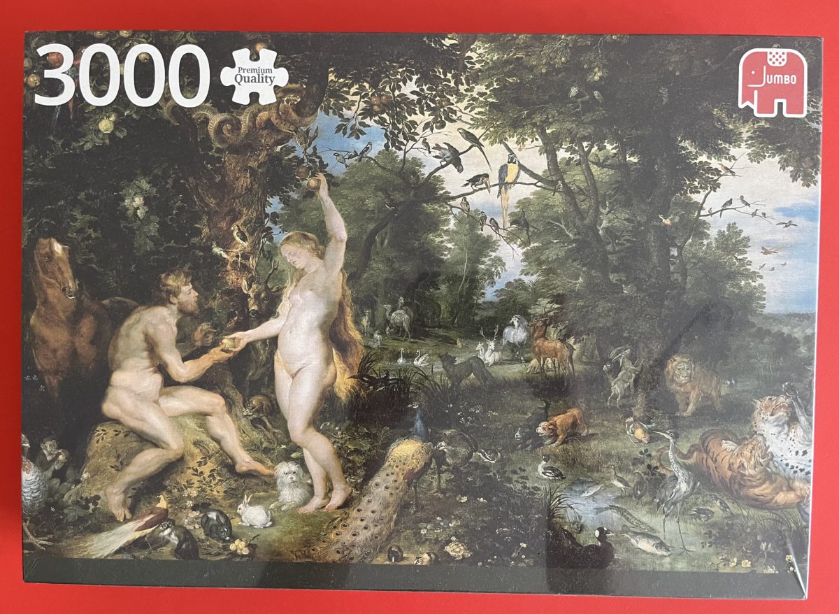 Image of the puzzle 3000, Jumbo, The Garden of Eden, Rubens & Brueghel, Factory Sealed, Picture of the box