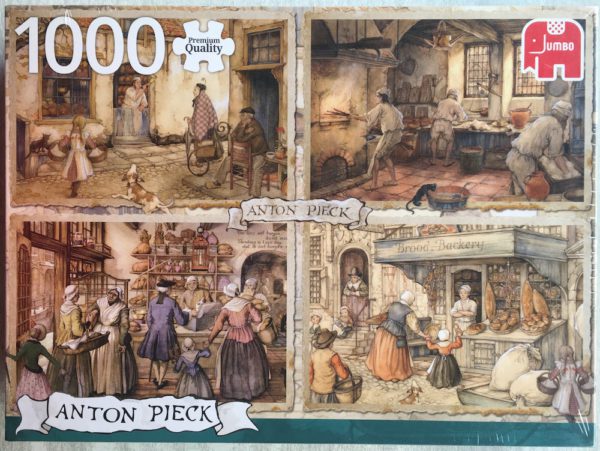 Image of the puzzle 1000, Jumbo, Bakers from the 19th Century, Anton Pieck, Factory Sealed, Picture of the box