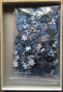 Image of the puzzle 500, Nathan, Un Amour de Dalmatien, by David P. Fleurant, Complete, Picture of the bag