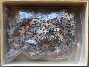 Image of the puzzle 500, MB, Père et Fils, Joëlle Wolff, Complete, Picture of the bag