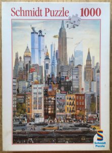 Image of the puzzle 1000, Schmidt, The Big Apple, François Zenner, Complete, Picture of the box