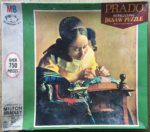 Image of the puzzle 750, MB, The Lacemaker, by Johannes Vermeer, Complete, Picture of the box