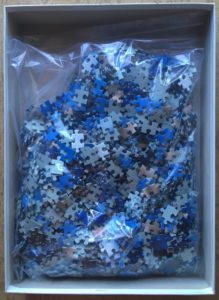 Image of the puzzle 1500, Schmidt, Dolphins, Tim Davis, Complete, Picture of the bag