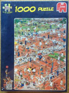 Image of the puzzle 1000, Jumbo, Tennis, Jan van Haasteren, Factory Sealed, Picture of the box