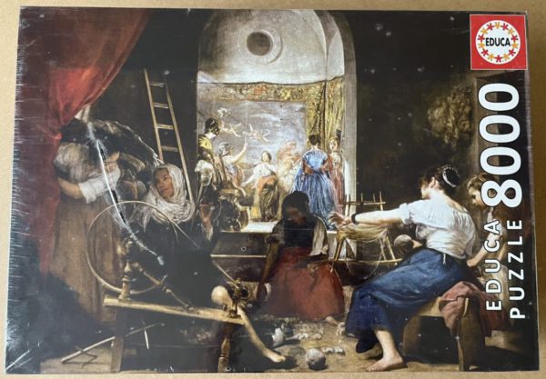 Image of the puzzle 8000, Educa, Las Hilanderas, by Diego Velázquez, Factory Sealed, Picture of the box