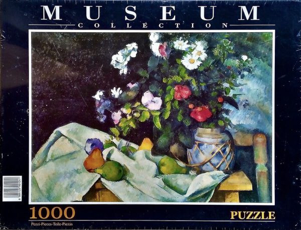 Image of the puzzle 1000, Clementoni, Still Life with Flowers and Fruit, by Paul Cezanne, Factory Sealed, Image of the box