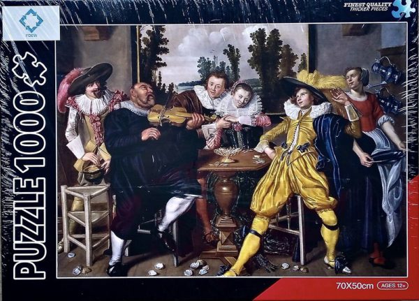 Image of the puzzle 1000, Jeikick, Merry Company, by Willem Pieterszoon Buytewech, Factory Sealed, Picture of the box