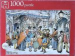 Image of the puzzle 1000, Jumbo, The Carol Singers, Anton Pieck, Complete, Picture of the box