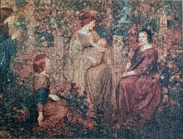 Image of the puzzle 1000, MB, The Child, by Thomas Edwin Mostyn, Complete, Picture of the puzzle