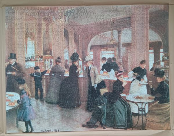 Image of the puzzle 2000, Nathan, Tea Room, by Jean Béraud, Complete, Picture of the puzzle