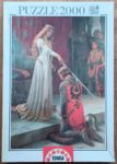 Image of the puzzle 2000, Educa, The Accolade, Edmund Blair Leighton, Factory Sealed, Picture of the box