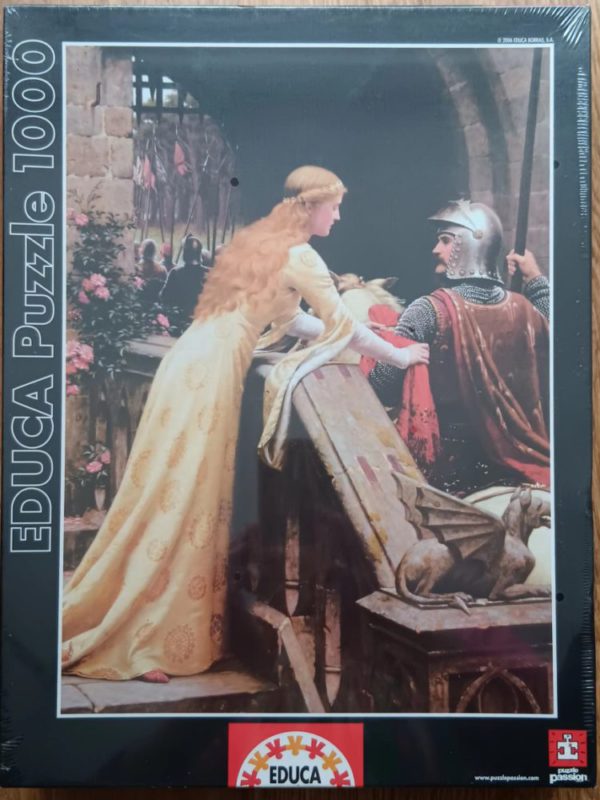 Image of the puzzle 1000, Educa, God Speed, Edmund Blair Leighton, Factory Sealed, Picture of the box