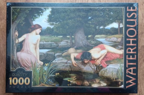 Image of the puzzle 1000, D-Toys, Echo and Narcissus, by John William Waterhouse, Factory Sealed, Picture of the box