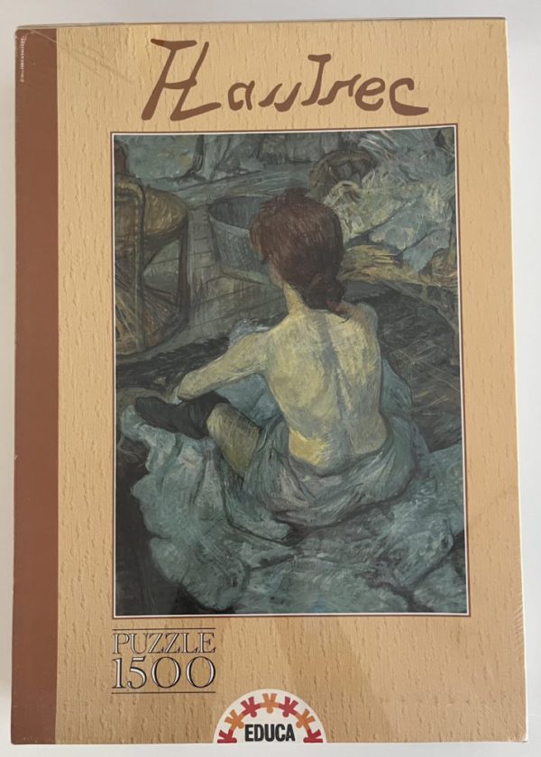Image of the puzzle 1500, Educa, La Toilette, Henri de Toulouse-Lautrec, Factory Sealed, Picture of the box