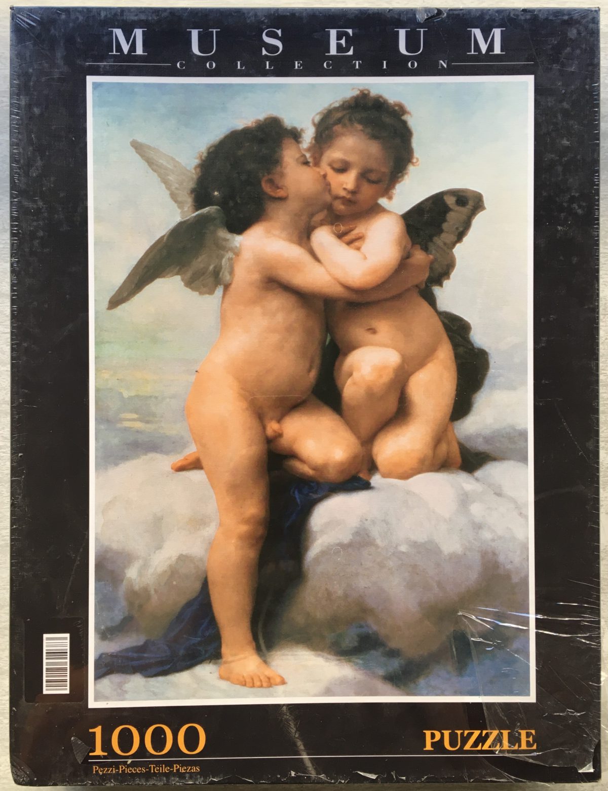 Image of the puzzle 1000, Clementoni, The First Kiss, by William-Adolphe Bouguereau, Factory Sealed, Picture of the box