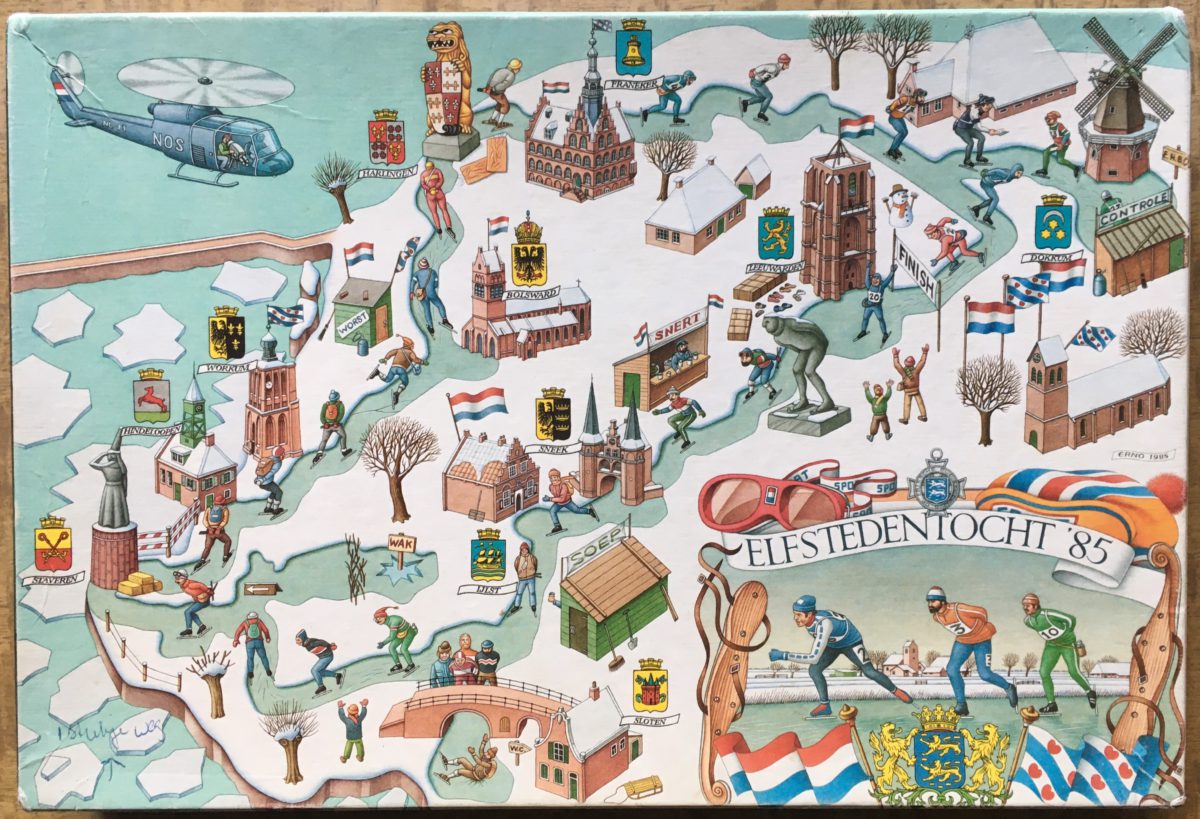 750, Unknown, Elfstedentocht '85 Image of the puzzle 750, Unknown, Elfstedentocht '85, Picture of the box