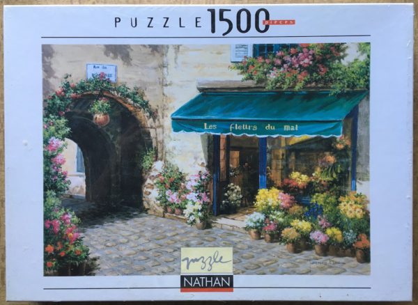 Image of the puzzle 1500, Nathan, Les Fleurs du Mal, by François Lim, Factory Sealed, Picture of the box
