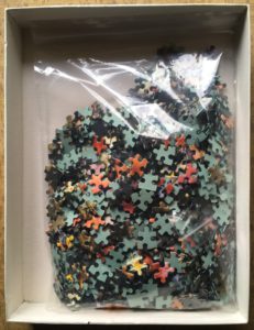 Image of the puzzle 1000, MB, Flower Bouquet, by Christel Rosenfeld, Complete, Picture of the bag