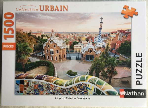 Image of the puzzle 1500, Nathan, Le Parc Güell à Barcelone, Factory Sealed, Picture of the box
