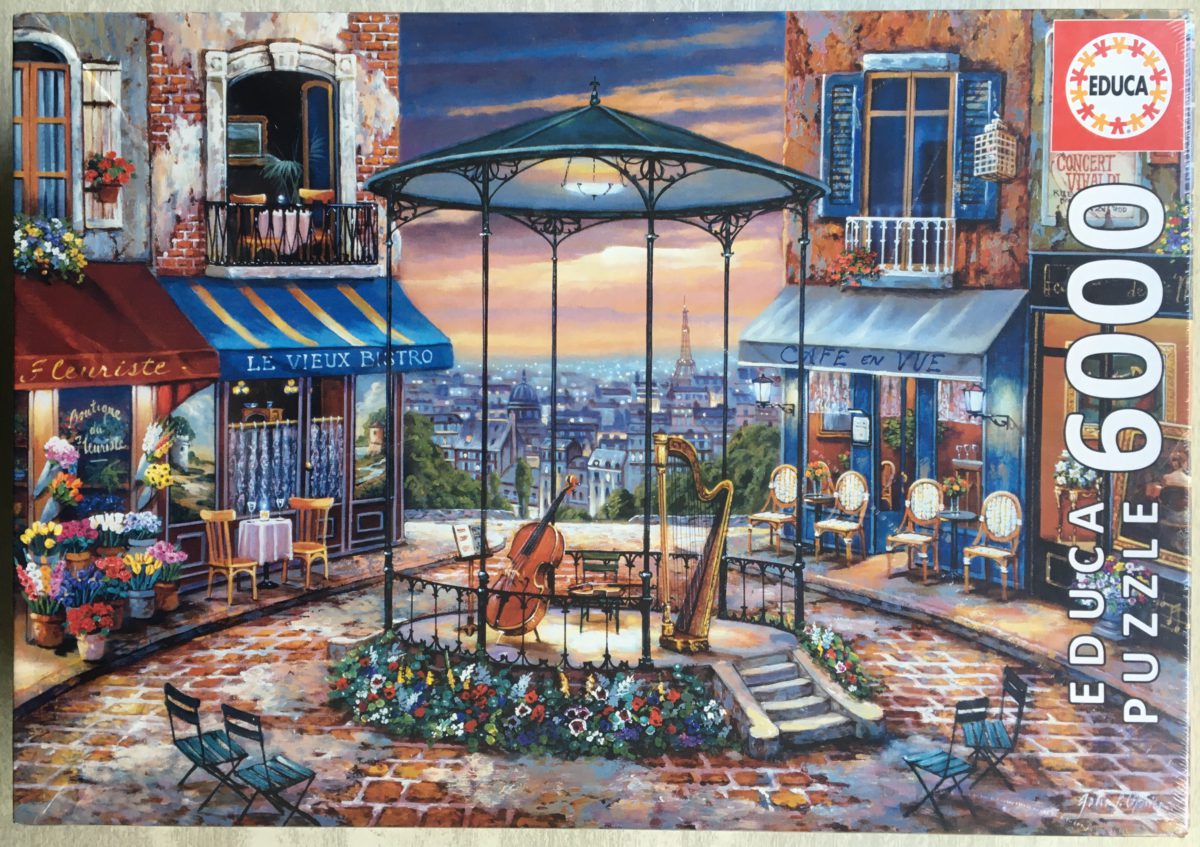 Image of the puzzle 6000, Educa, Evening Prelude, by John O'Brien, Factory Sealed, Picture of the box