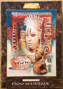 Image of the puzzle 1500, Jumbo, African Rhythm, by Joadoor, Complete, Picture of the box
