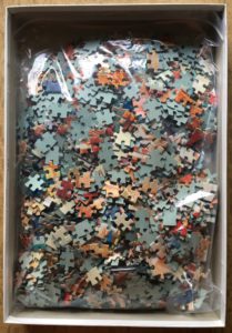 Image of the puzzle 1500, Jumbo, African Rhythm, by Joadoor, Complete, Picture of the bag