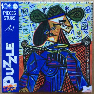 Image of the puzzle 1000, Daphne, Woman Sitting in an Armchair, by Pablo Picasso, Complete, Picture of the box