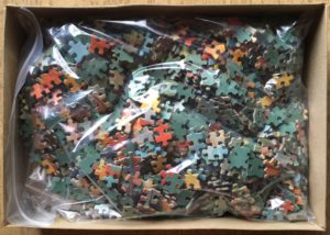 Image of the puzzle 1500, MB, Revenna, Complete, Picture of the bag