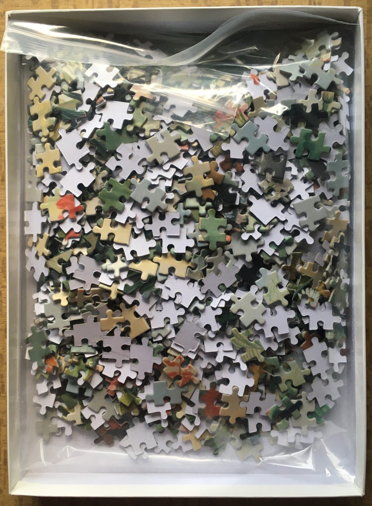 Image of the puzzle 1000, OHFOM, Exotic Flowers, Complete, Picture of the bag