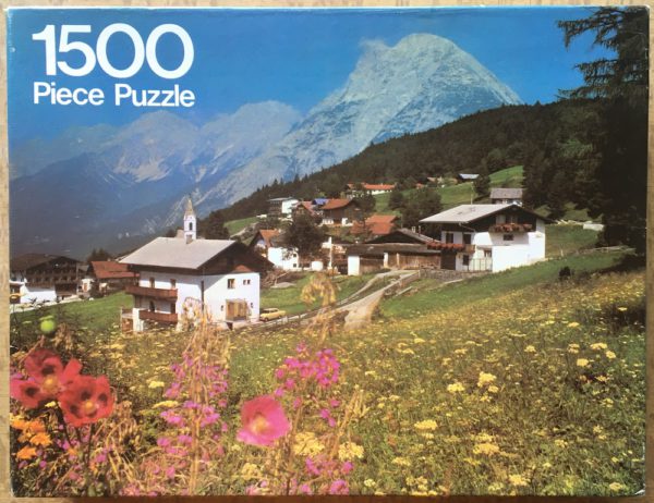 Image of the puzzle 1500, Arrow, Mösern, Austria, Complete, Picture of the box