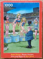 Image of the puzzle 1000, Puzzelman, Grin and Bare it!, by Rooie Oortjes, Complete, Picture of the box