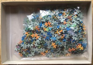 Image of the puzzle 1000, Wild Horse, Birds by the Pond, by Ivan Štefanek, Complete, Picture of the bag