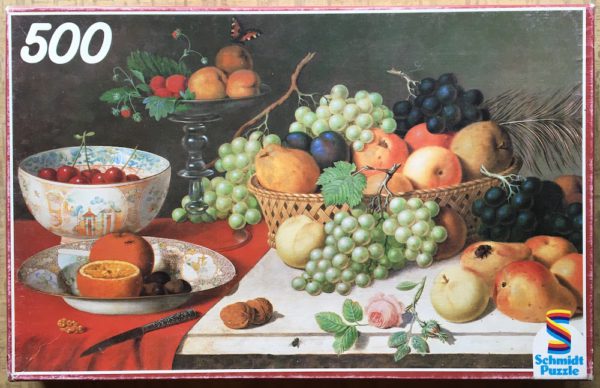 Image of the puzzle 500, Schmidt, Still Life, Jan van Os, Complete, Picture of the box