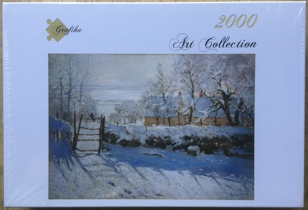2000, Grafika, The Magpie, by Claude Monet, Factory Sealed, 2025-10-11 Image of the puzzle 2000, Grafika, The Magpie, by Claude Monet, Factory Sealed, Picture of the box