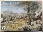 Image of the puzzle 1000, Tactic, Winter Landscape with Ice Skaters and a Bird Trap, by Pieter Bruegel the Elder, Sealed Bag, Picture of the box
