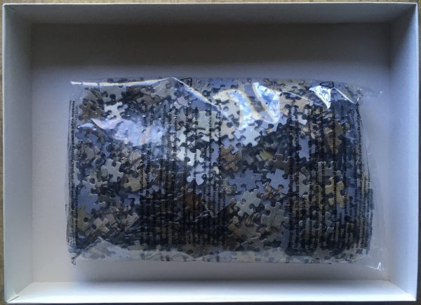 Image of the puzzle 1000, Tactic, Winter Landscape with Ice Skaters and a Bird Trap, by Pieter Bruegel the Elder, Sealed Bag, Picture of the bag