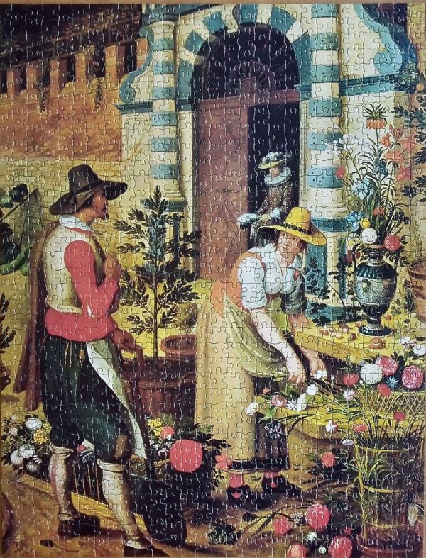 Image of the puzzle 1000, MB, Fruit and Flower Market, by Sebastiaen Vrancx, Complete, Picture of the puzzle