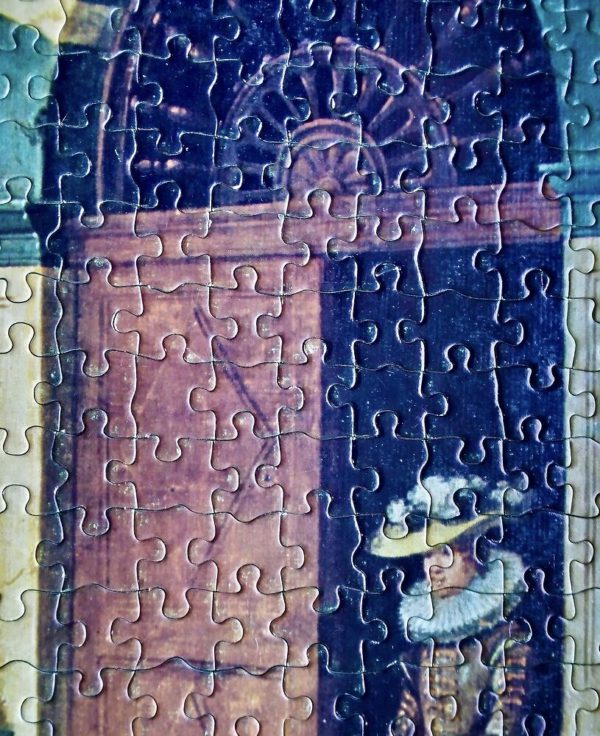 Image of the puzzle 1000, MB, Fruit and Flower Market, by Sebastiaen Vrancx, Complete, Detail of the puzzle