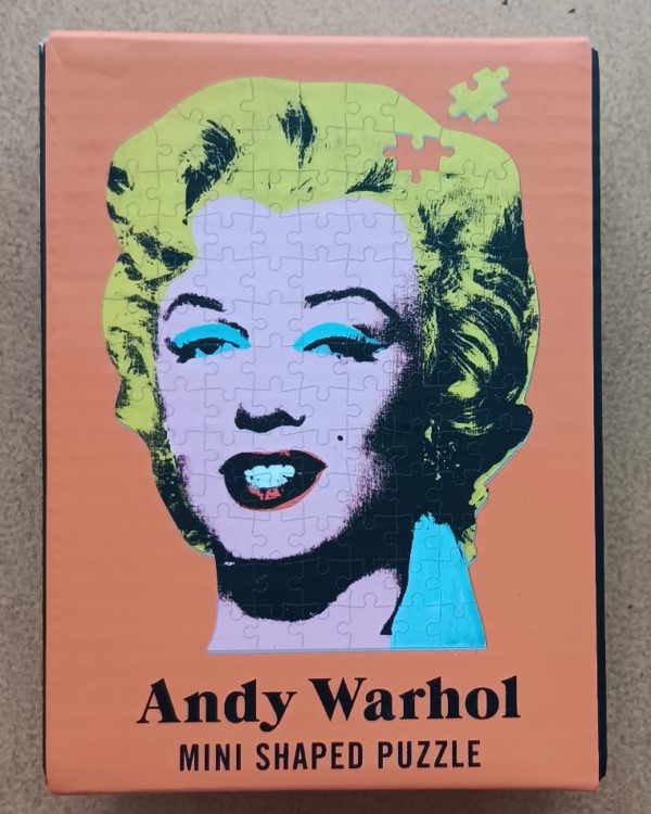 Image of the puzzle 100, Galison, Marilyn Monroe, by Andy Warhol, Factory Sealed, Picture of the Box