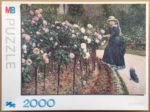 Image of the puzzle 2000, MB, Roses in the Garden at Petit Gennevilliers, by Gustave Caillebotte, Complete, Picture of the box