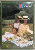Image of the puzzle 500, MB, Three Girls, Complete, Picture of the box