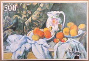 Image of the puzzle 500, Clementoni, Still Life with Drapery, by Paul Cézanne, Complete, Picture of the box