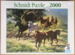 Image of the puzzle 2000, Schmidt, Wild Horses, John Leone, Factory Sealed, Picture of the box